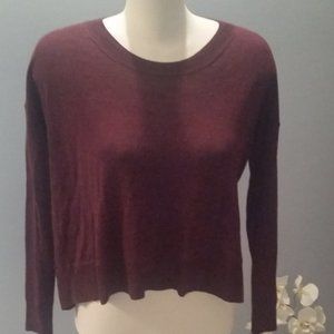 Aritzia Wilfred plum Italian wool sweater